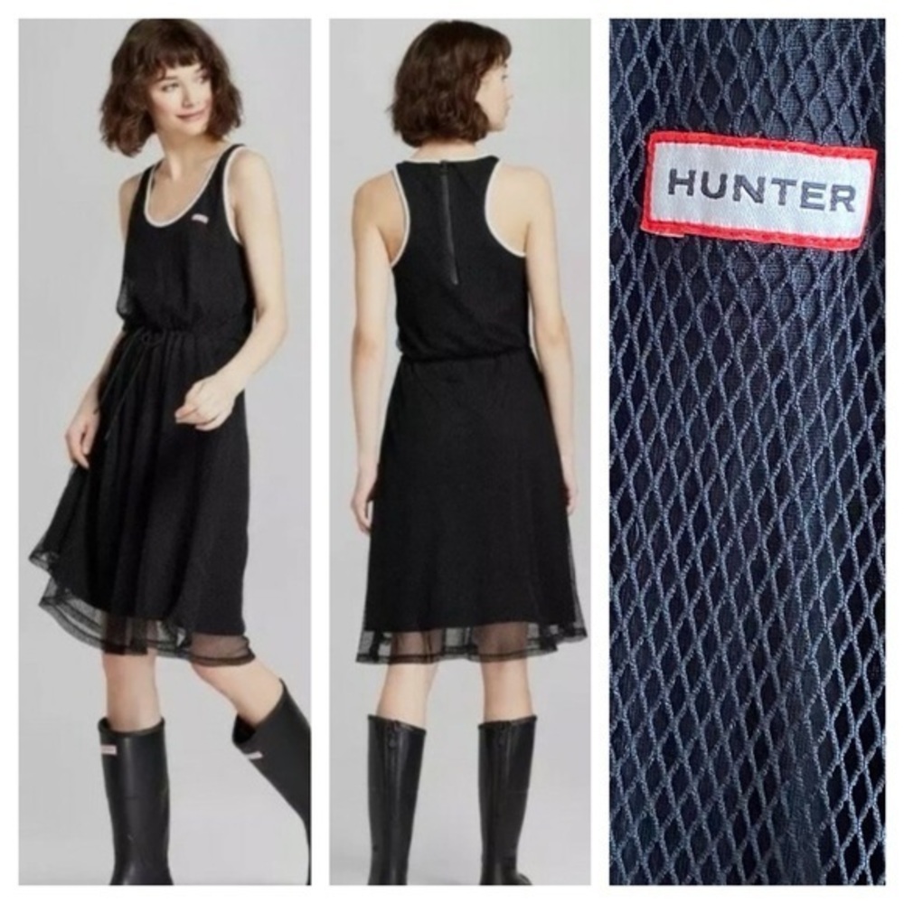 Hunter X Target Black Mesh A-line Dress Medium